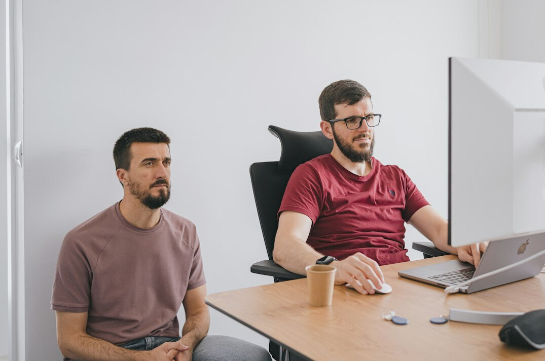 software developers collaborating in office