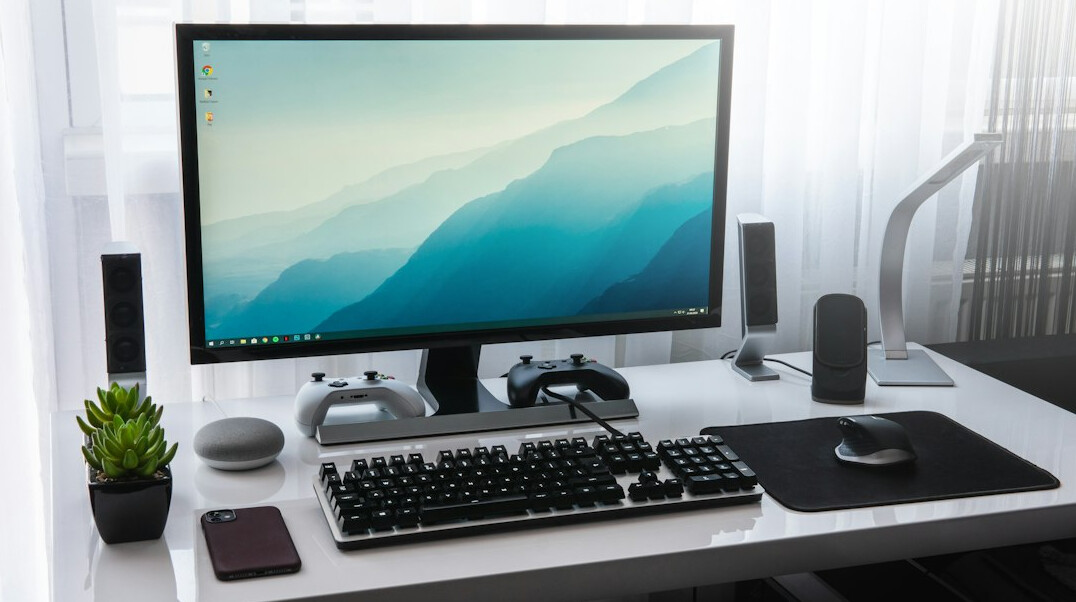 modern tech office setup
